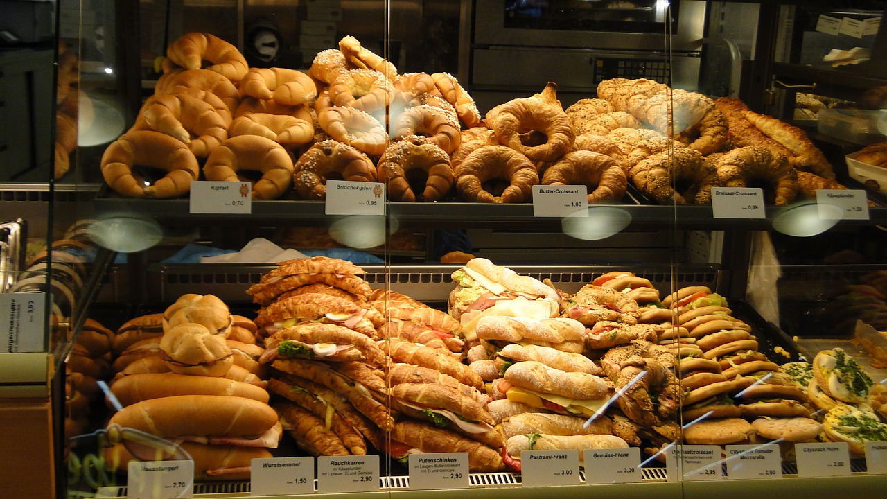 afternoon tea bread the shop window free photo