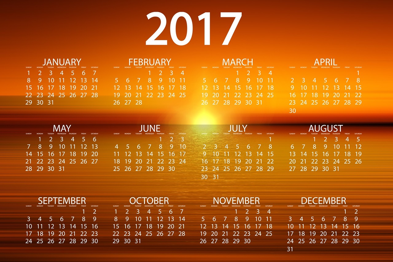 Agenda,calendar,sunset,schedule plan,year free image from