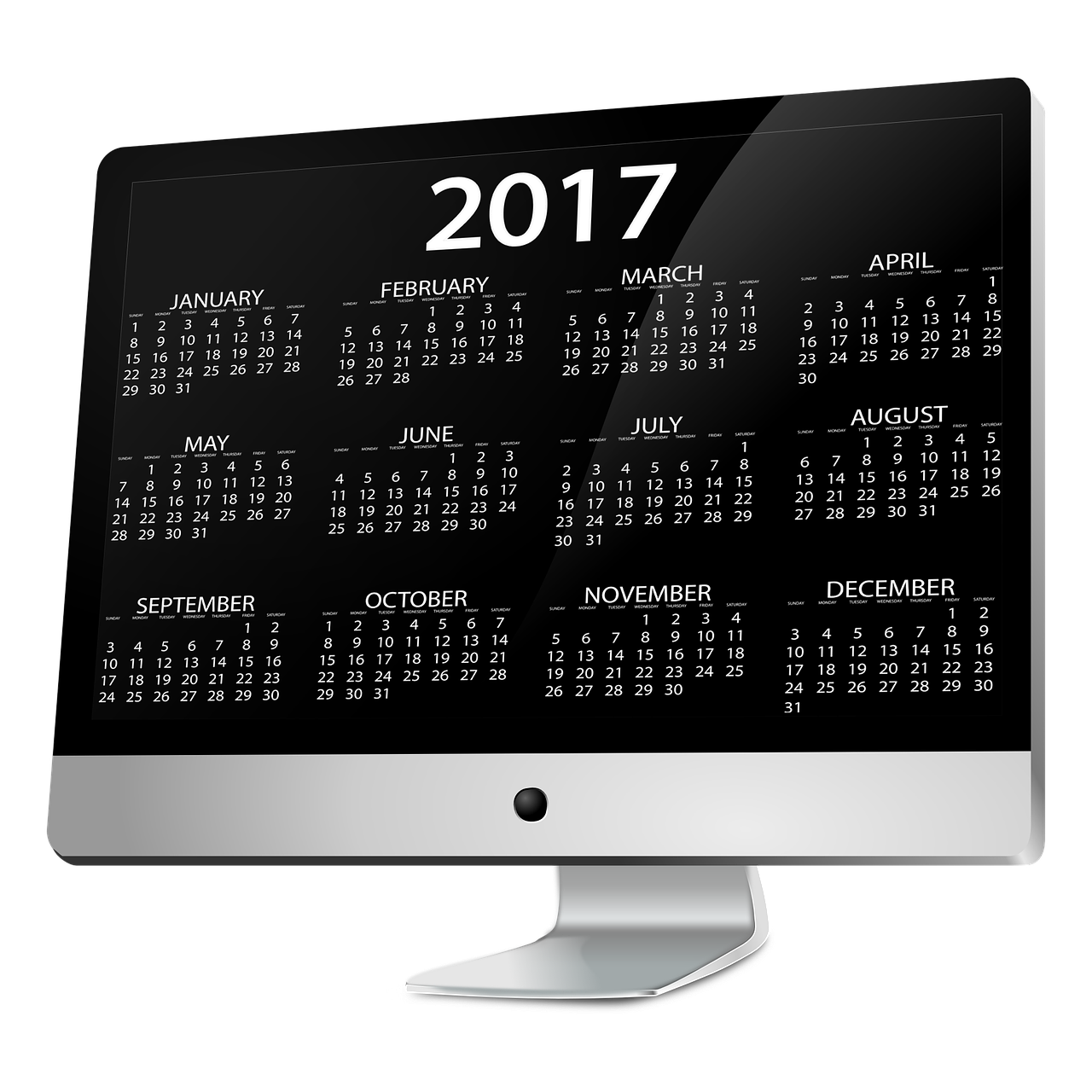 agenda calendar monitor free photo