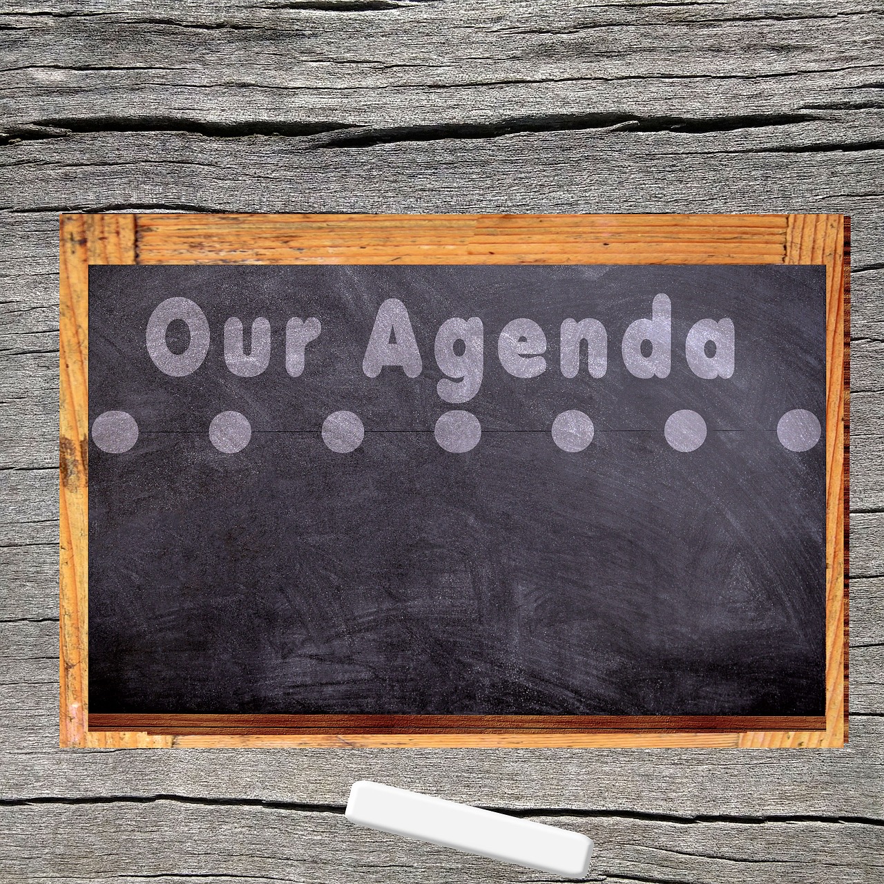 agenda board chalk free photo