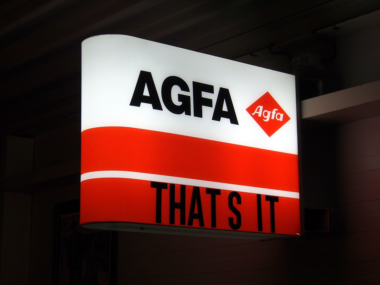 agfa luminous advertising sign free photo