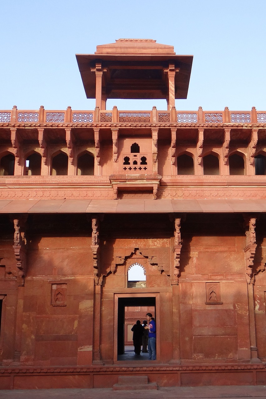 agra fort castle palace free photo