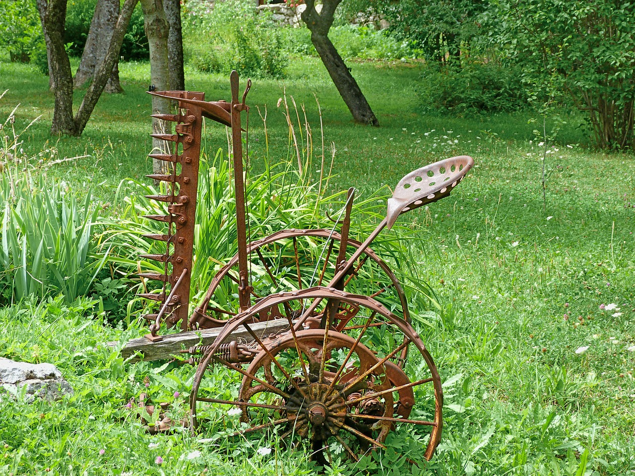 agricultural equipment old rust free photo