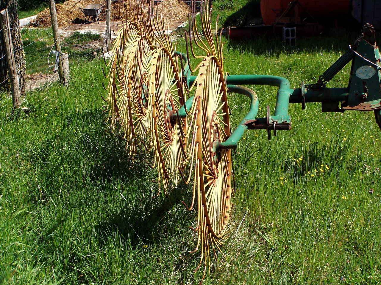 agricultural machine agriculture grass free photo