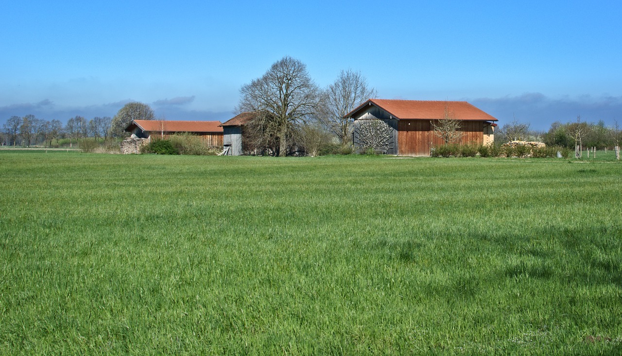 agriculture farm buildings hut free photo