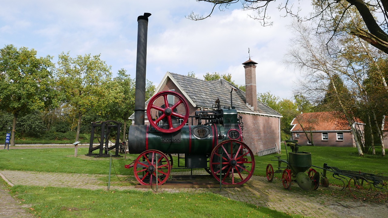 agriculture history steam engine free photo