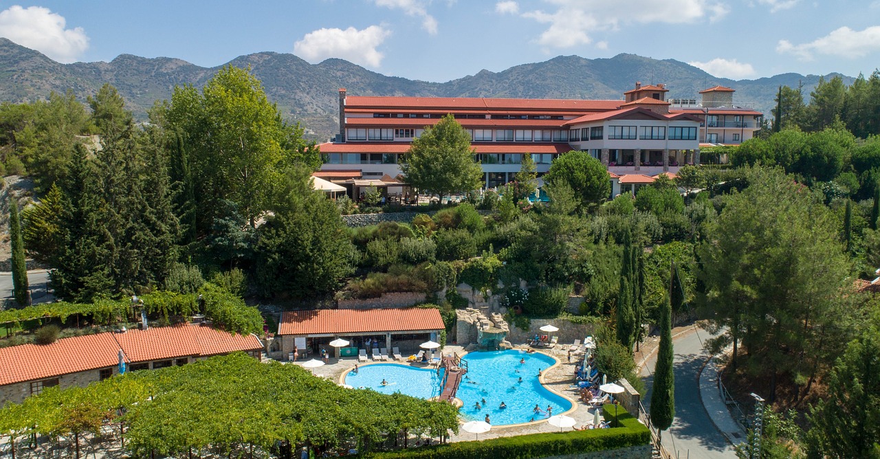 agros  mountain hotel  hotel swimming pool free photo
