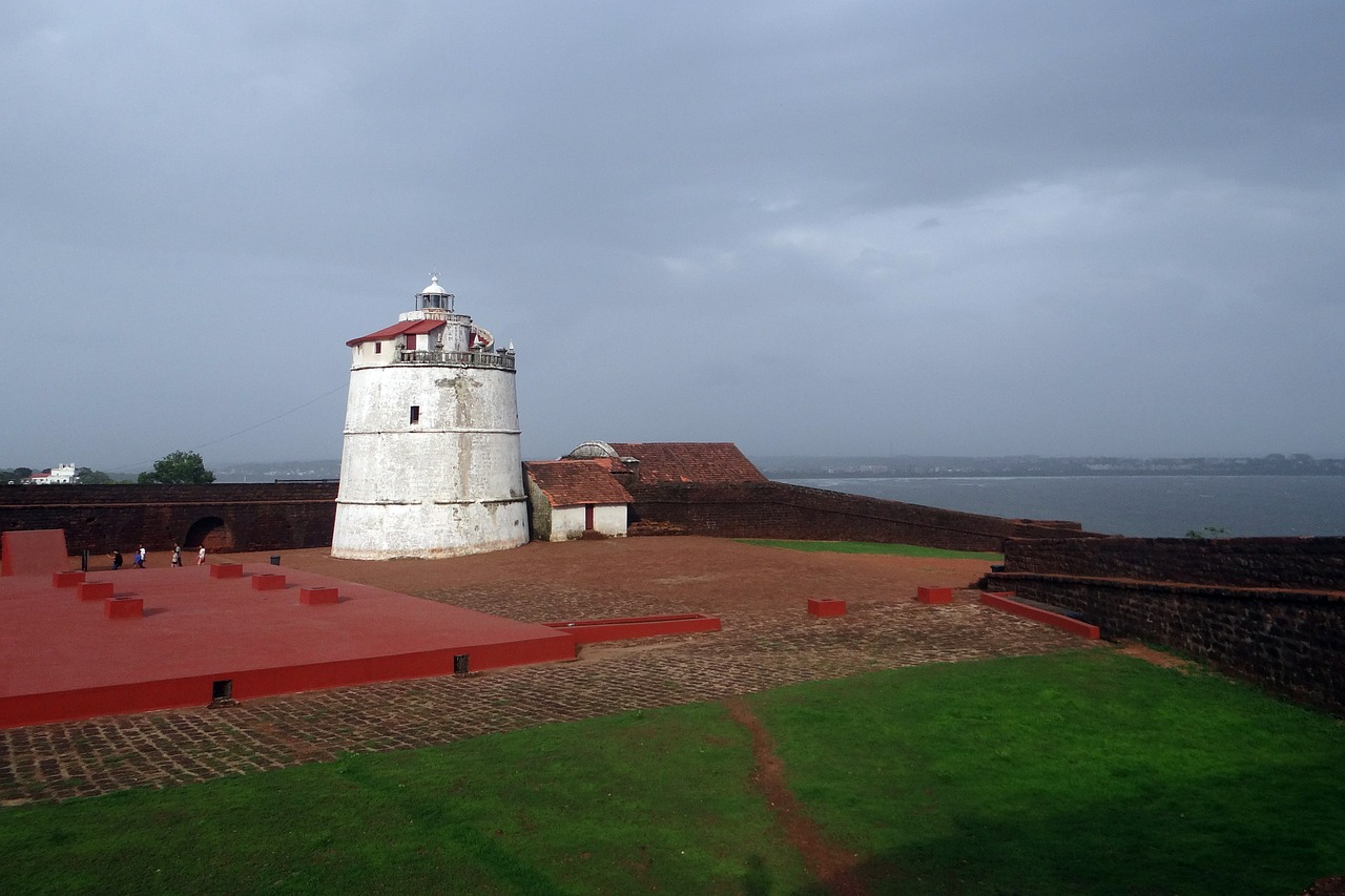 aguada fort lighthouse portugese fort free photo
