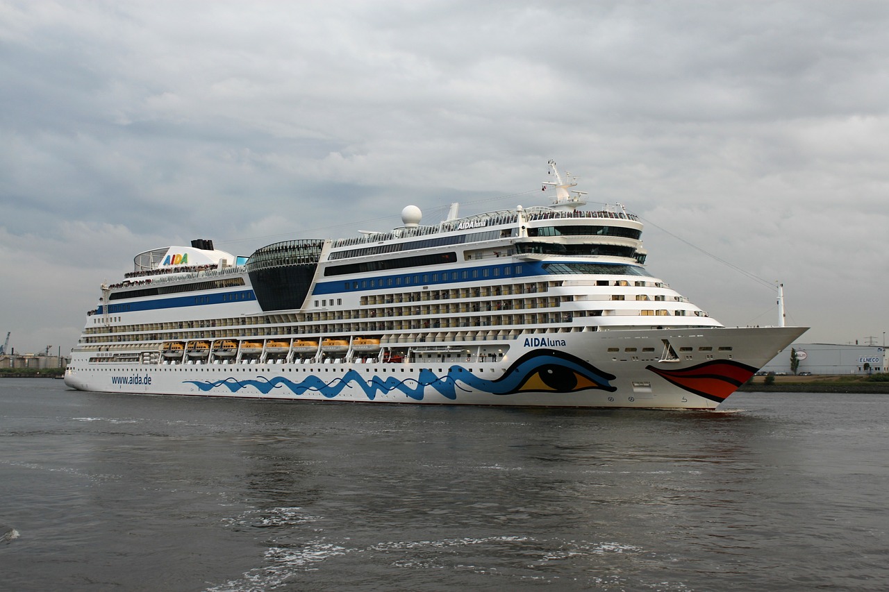 aida ship driving cruise ship free photo