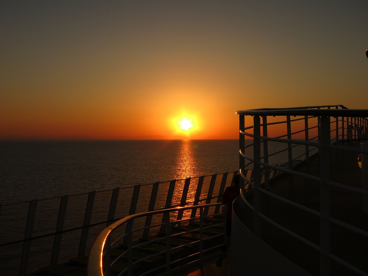 aida  sunset  ship free photo