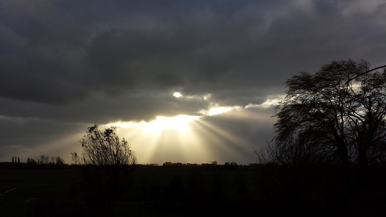 air clouds sun free photo