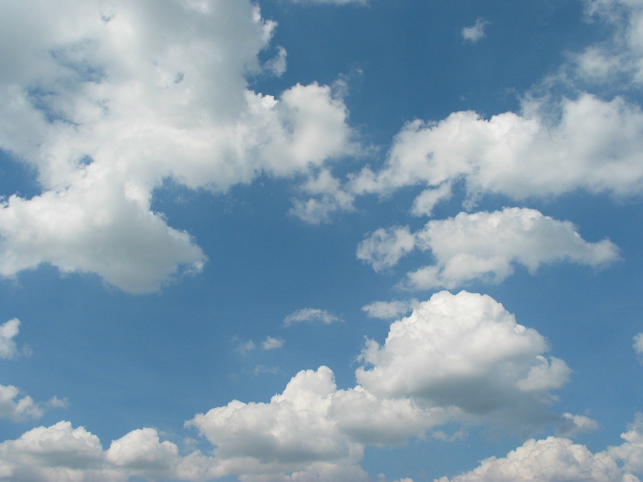 air blue clouds free photo
