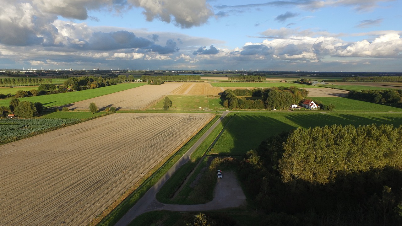 air polder dutch landscape free photo