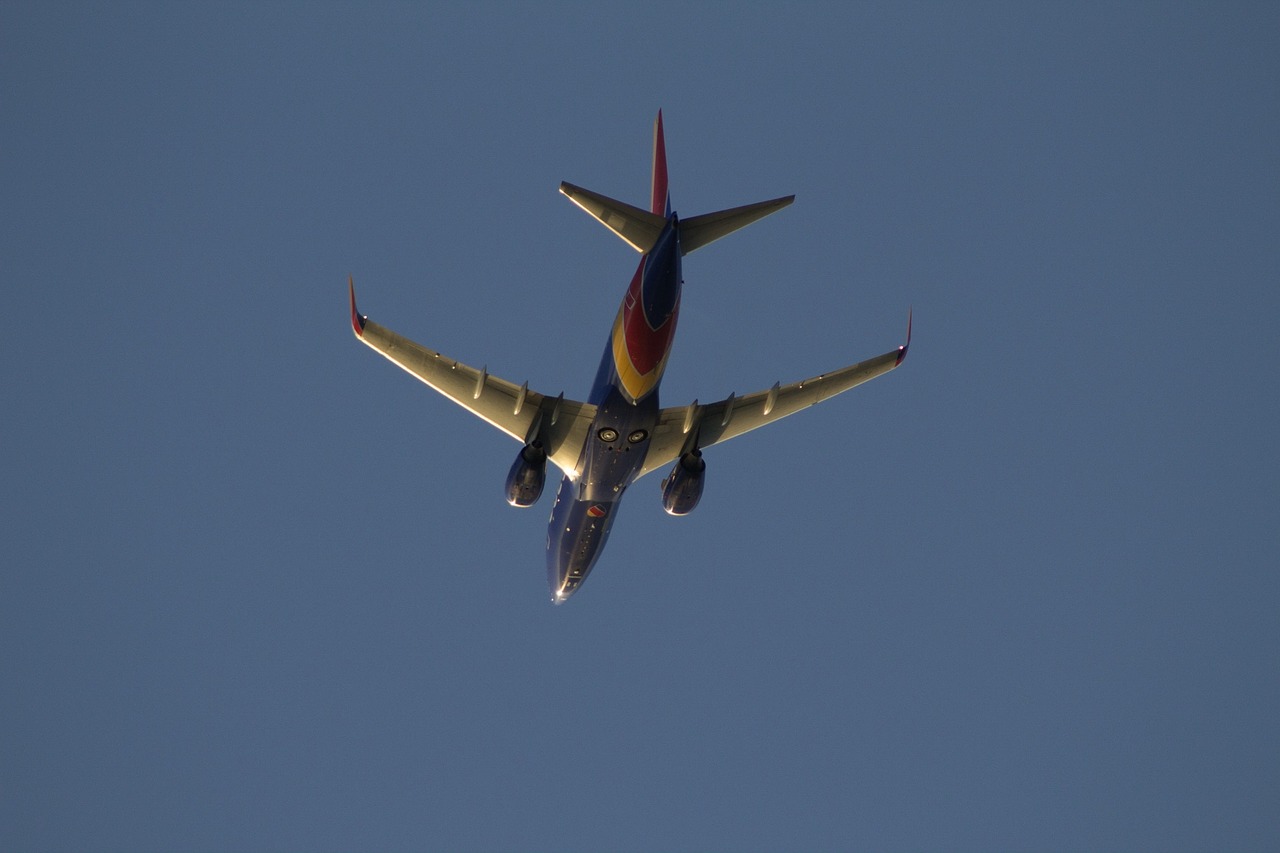 air plane southwest plane free photo