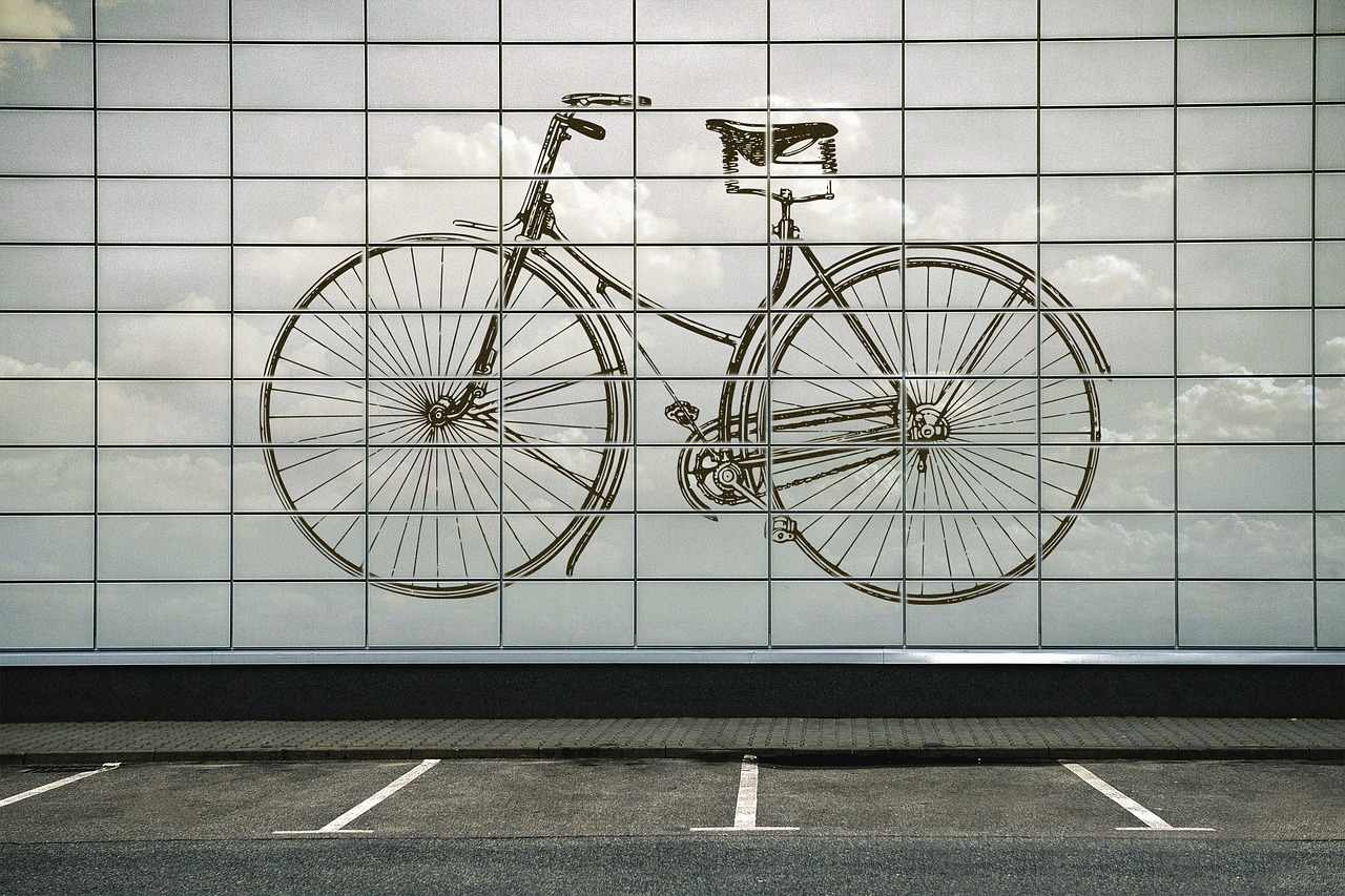 air pollution  parking  bicycle free photo