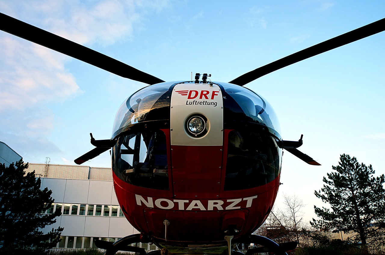 air rescue doctor on call helicopter free photo