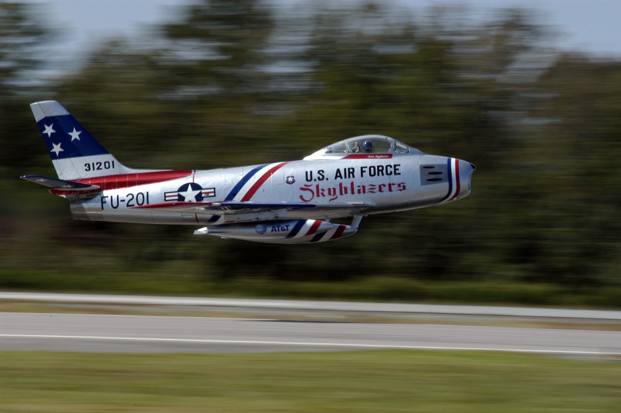 air show sabre jet take off free photo
