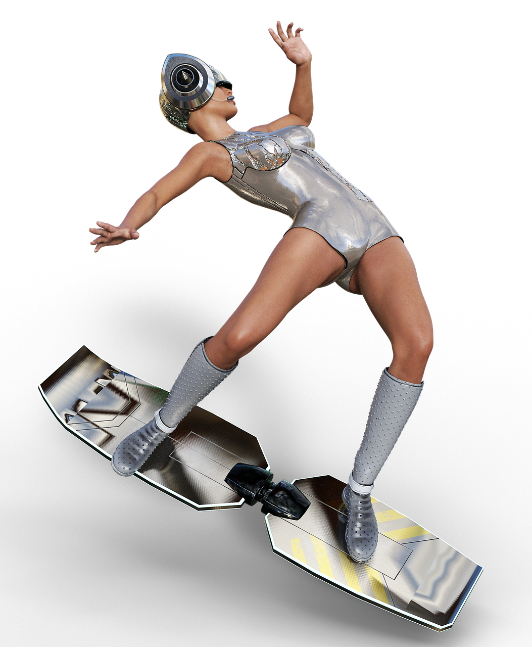 airboard bodysuit woman free photo