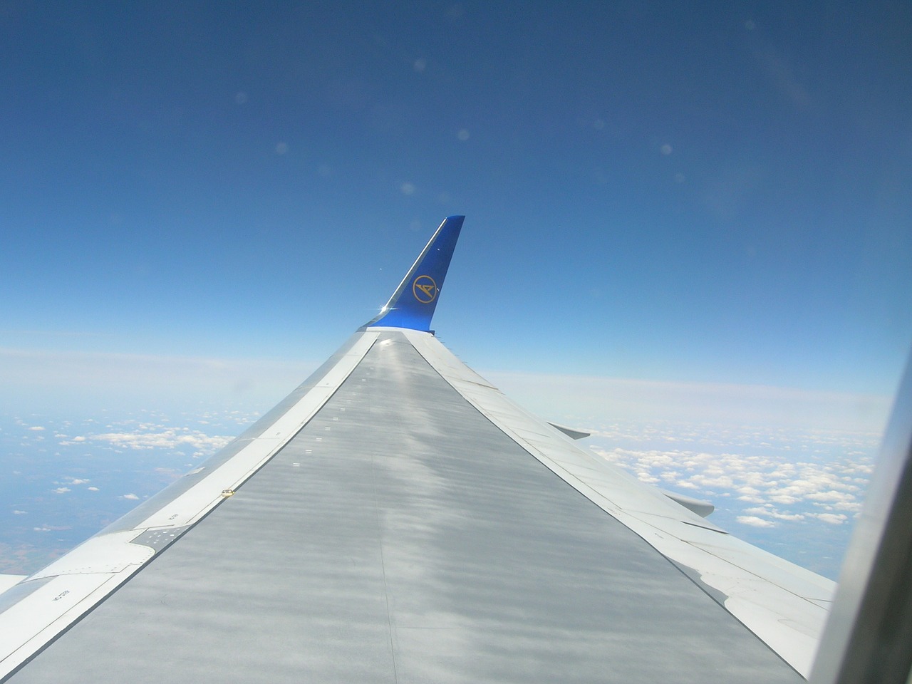 aircraft clouds transport free photo