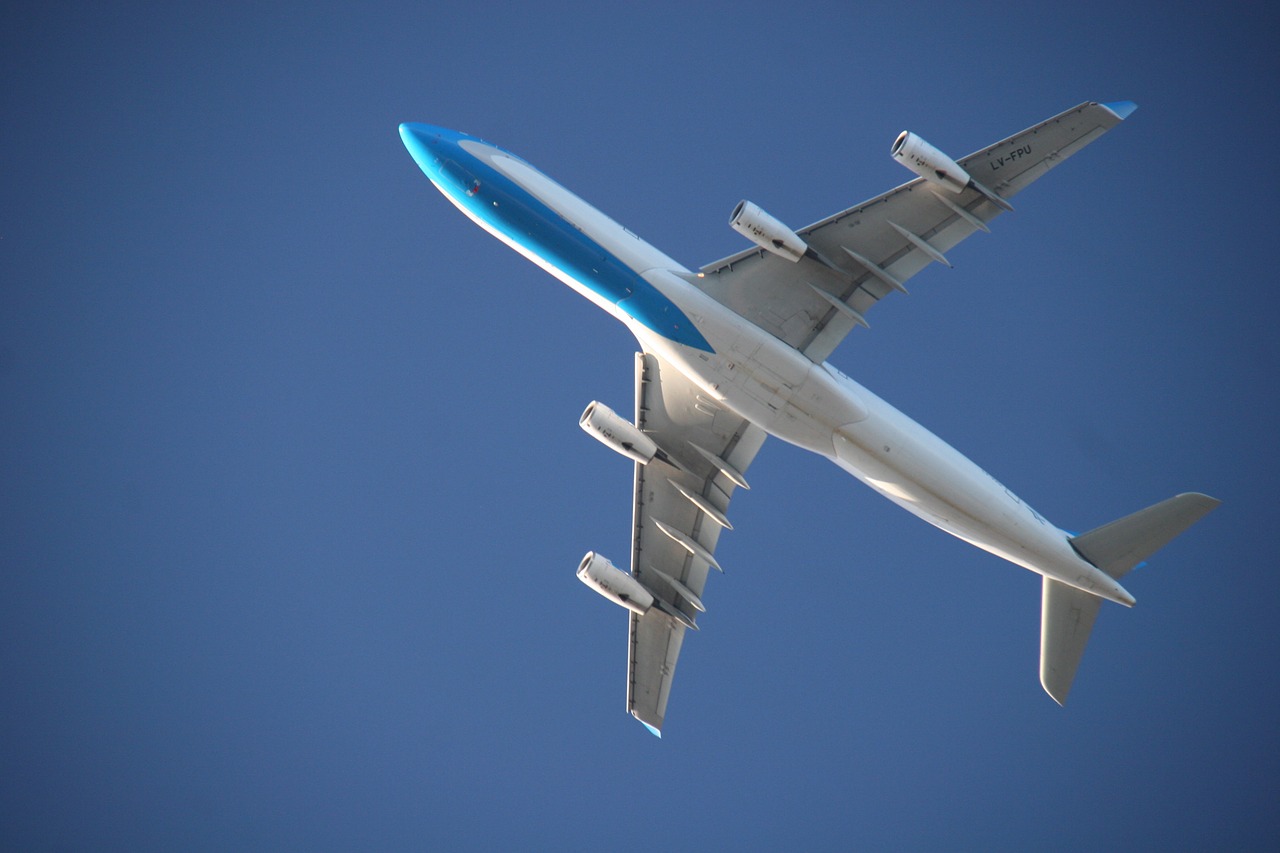 aircraft sky blue free photo