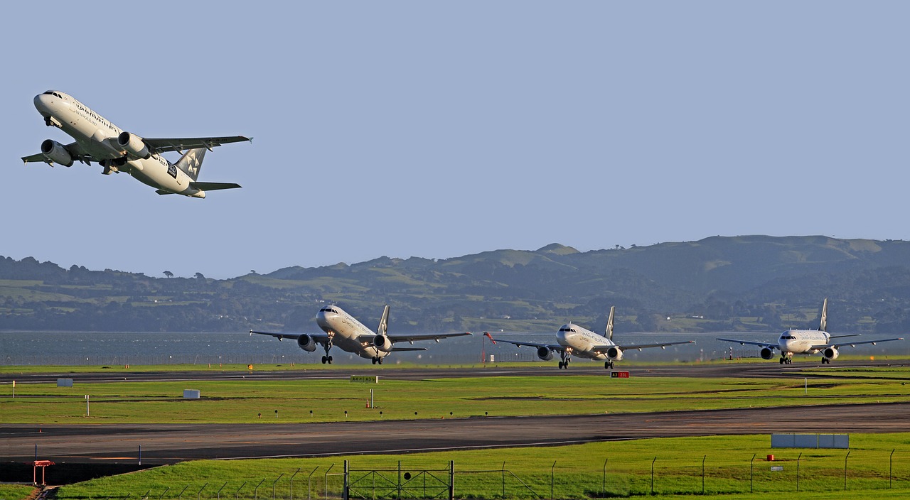 aircraft take-off airport free photo