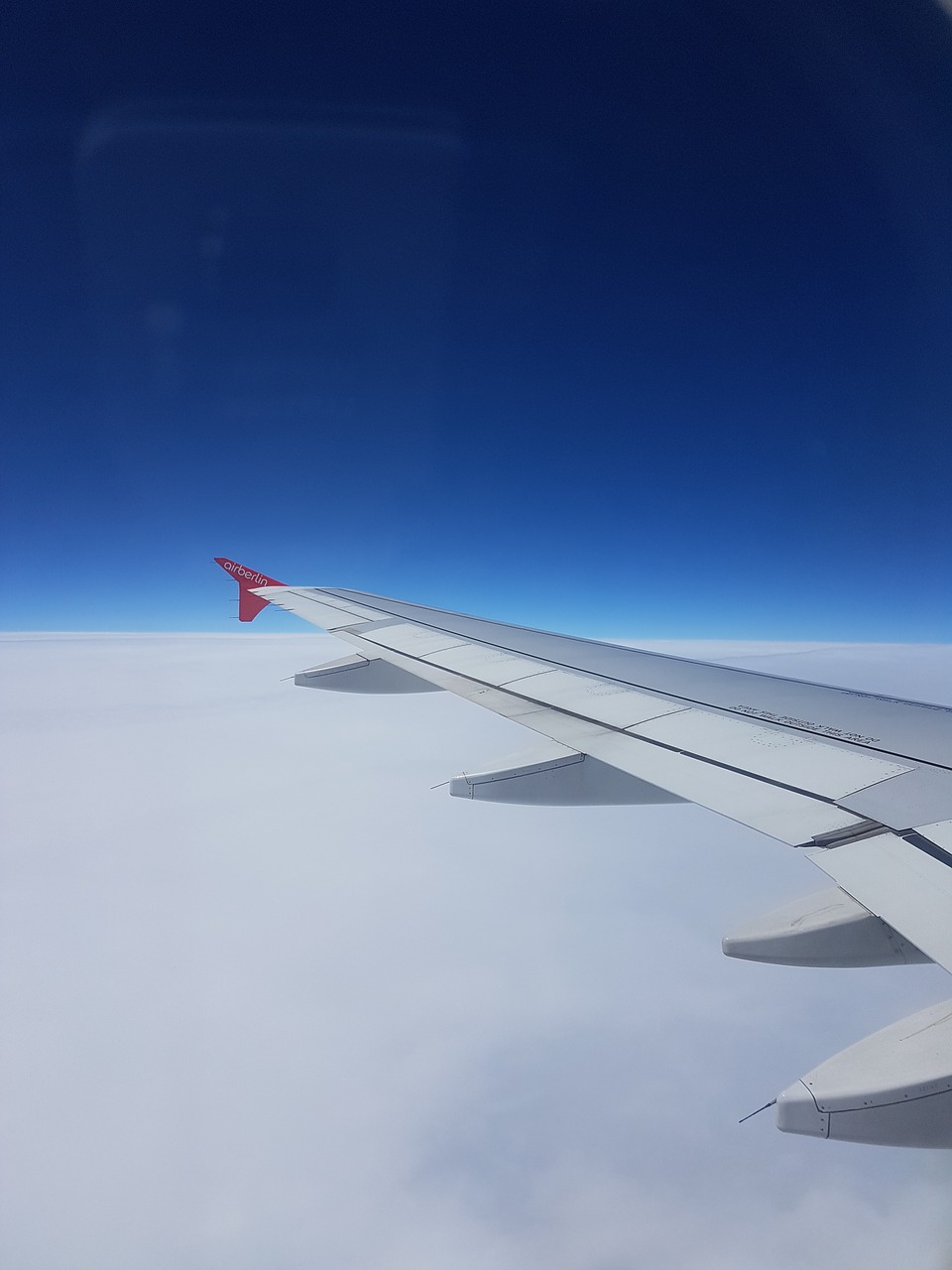 aircraft sky clouds free photo
