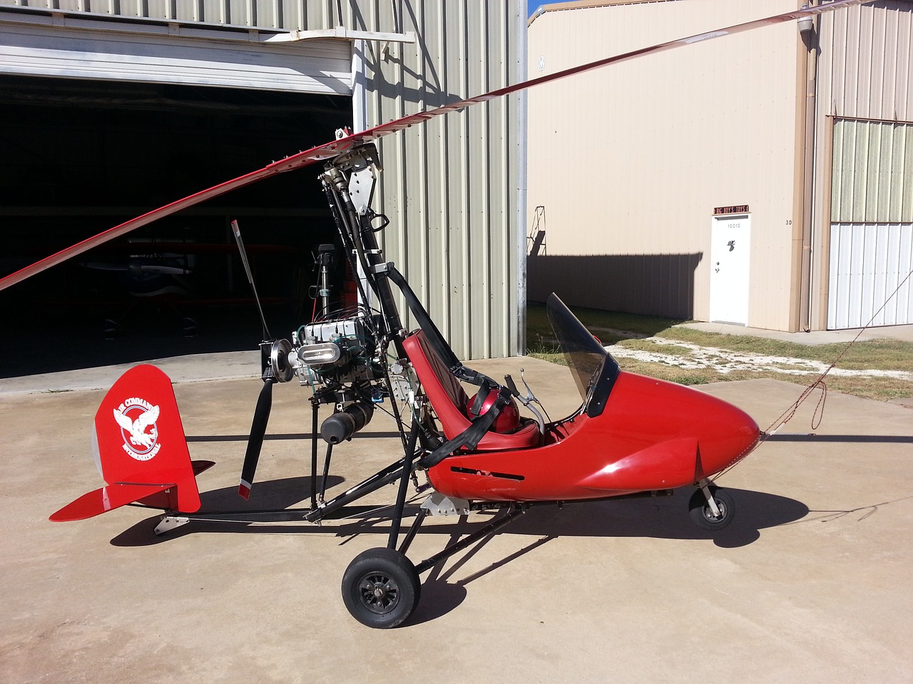 aircraft gyrocopter aviation free photo
