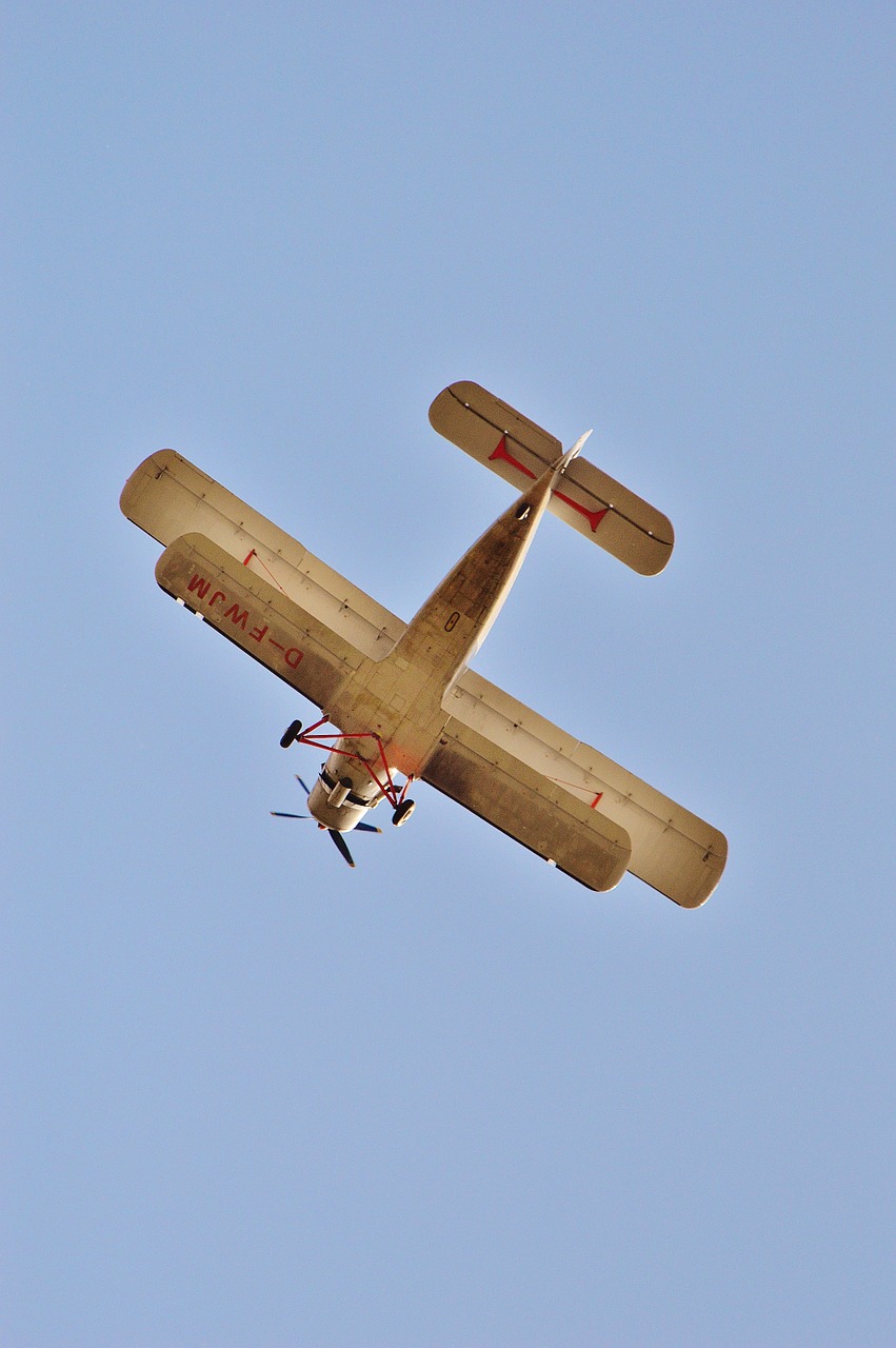 aircraft double decker old free photo