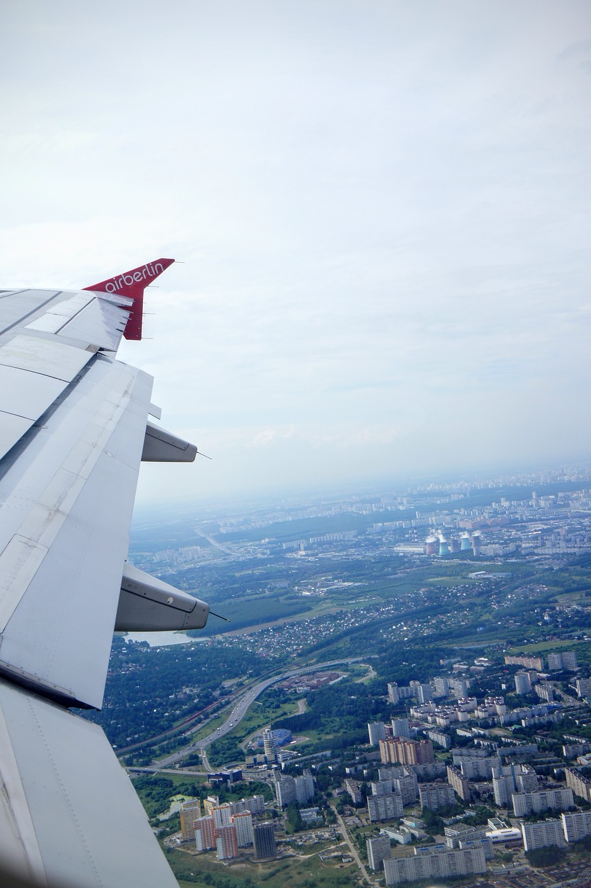 aircraft wing sky free photo