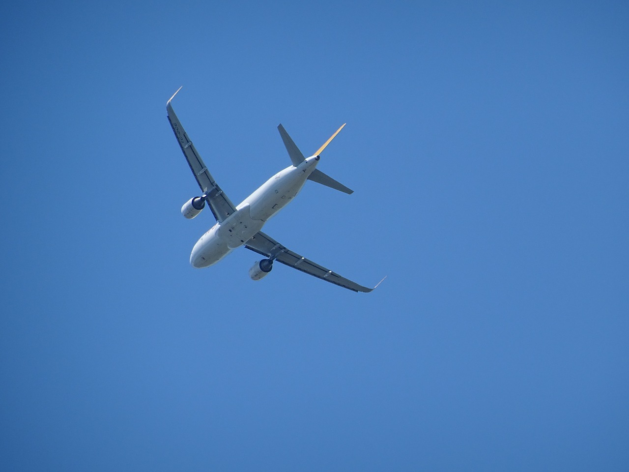 aircraft engine blue sky free photo