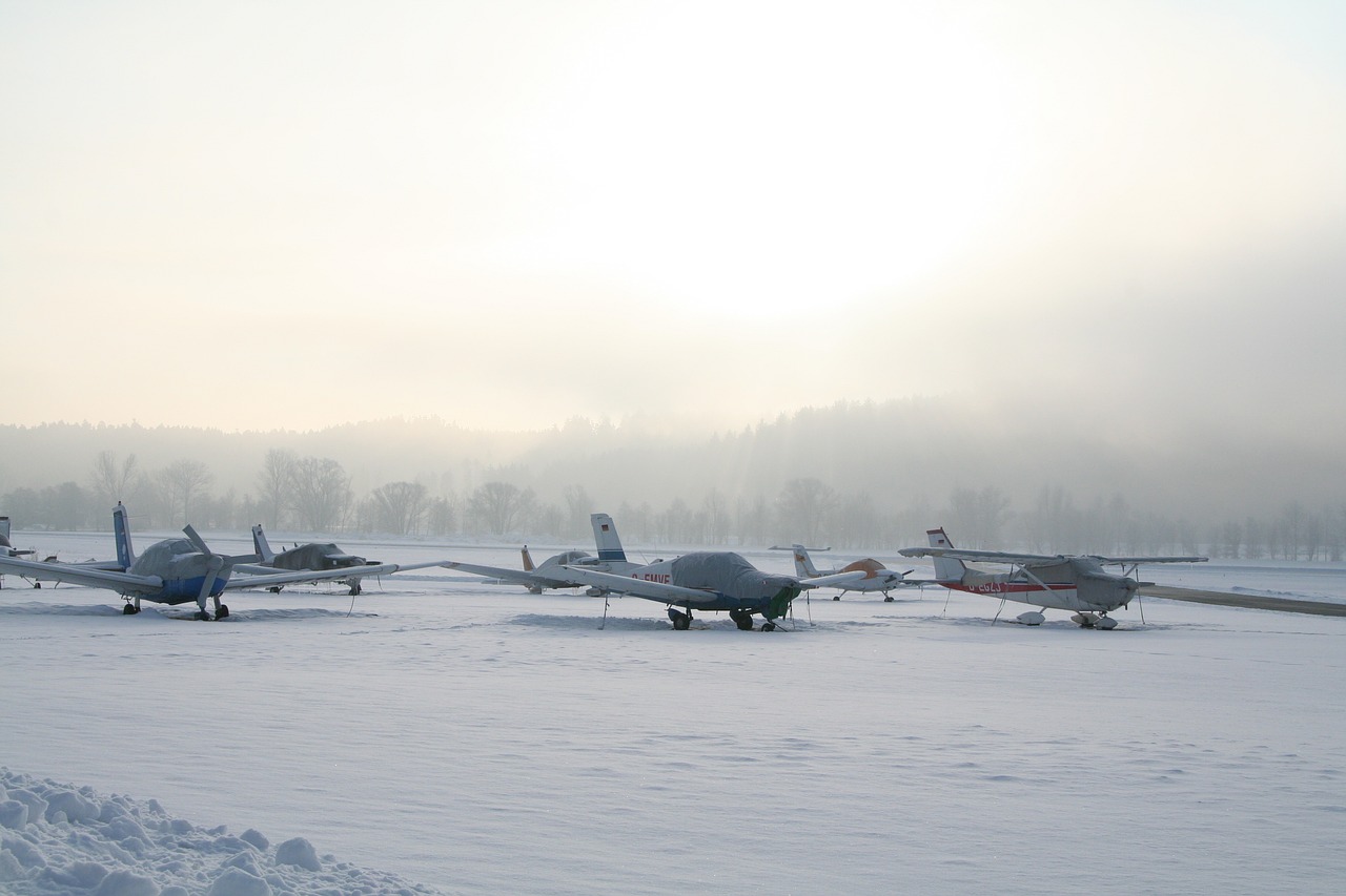aircraft sport aircraft winter free photo