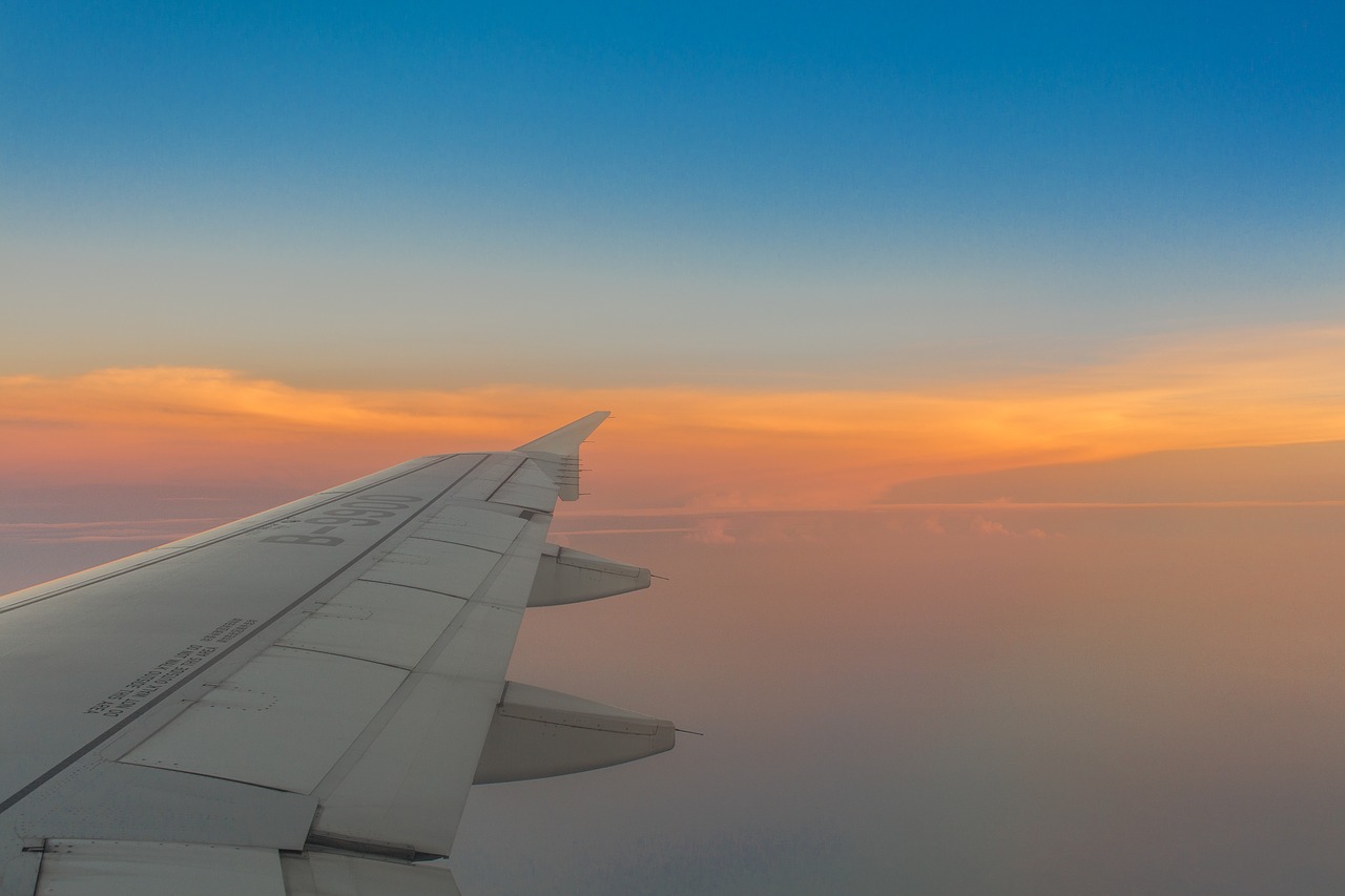 aircraft the scenery twilight free photo