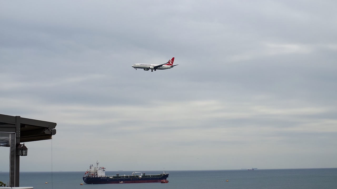 aircraft airplane clouds free photo