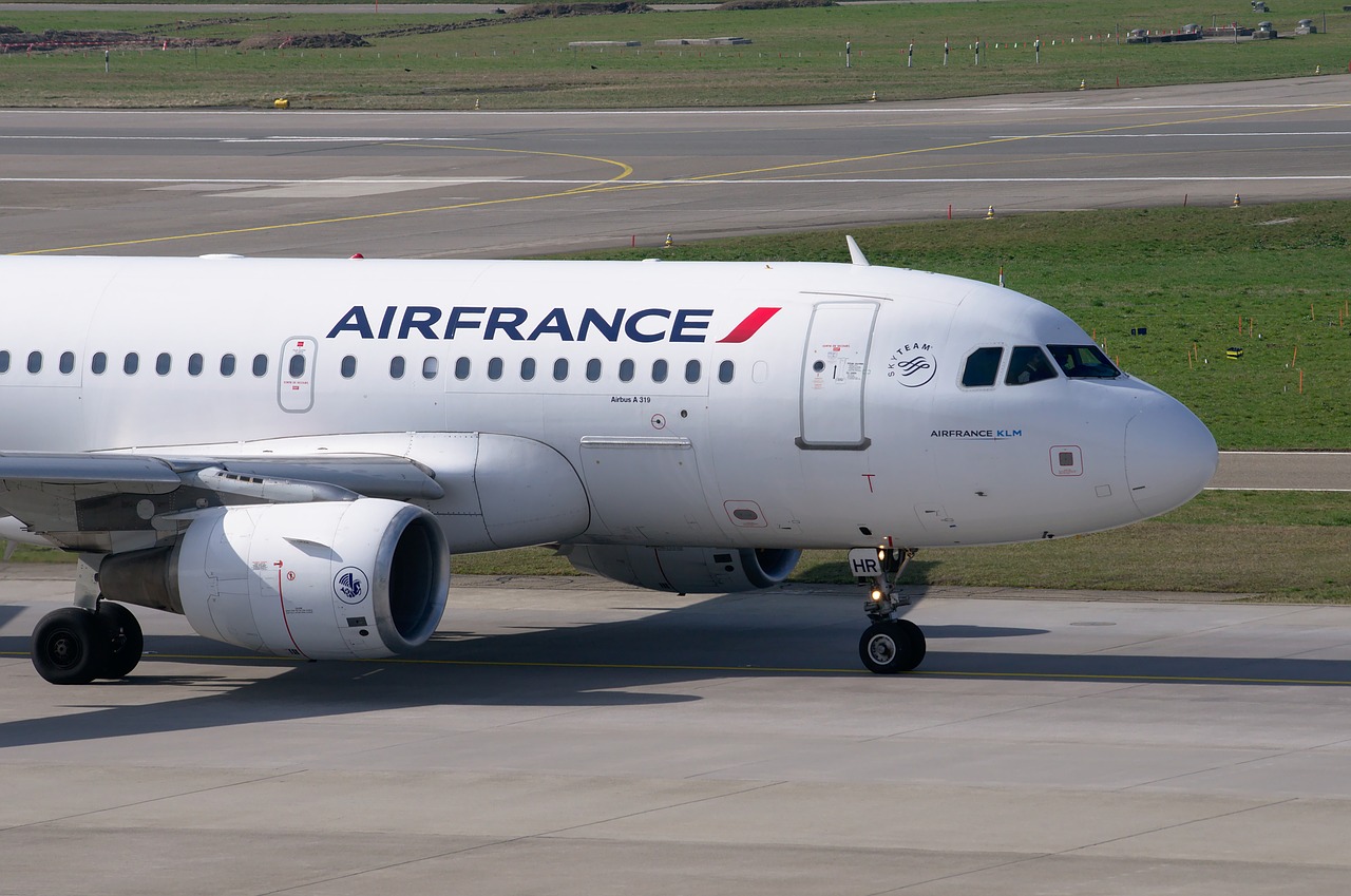 aircraft air france airbus free photo