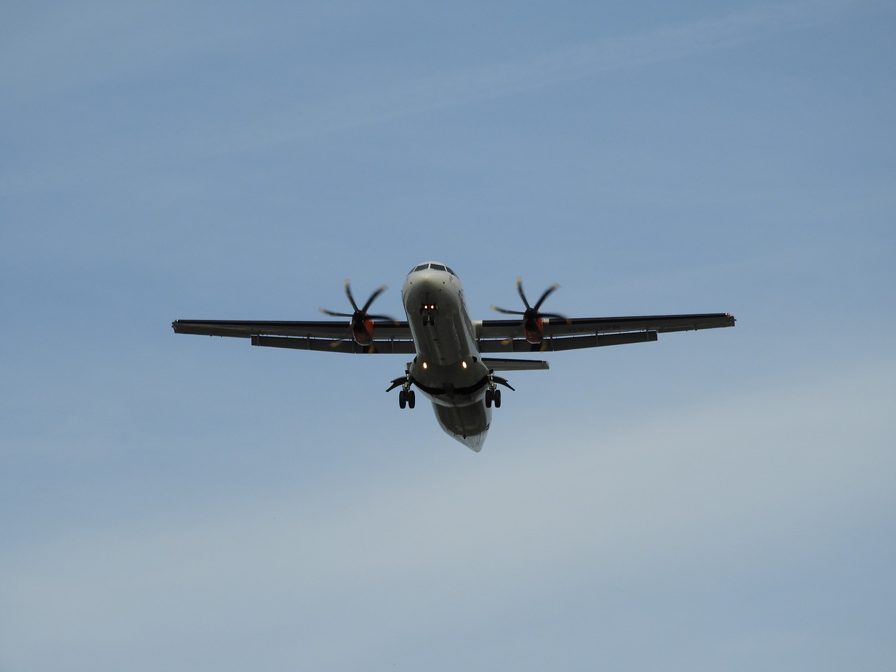 aircraft propeller sky free photo