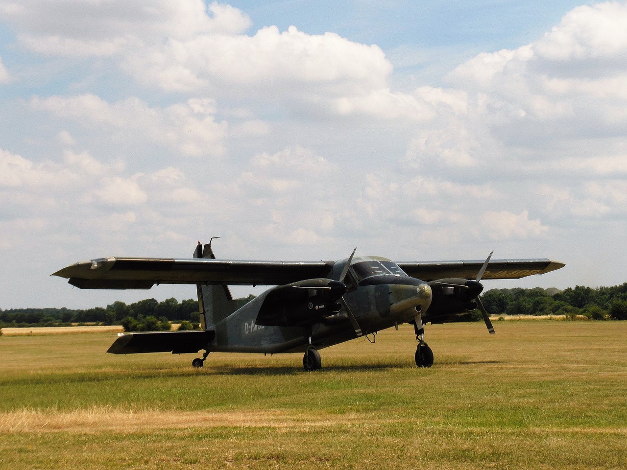 aircraft fly propeller plane free photo