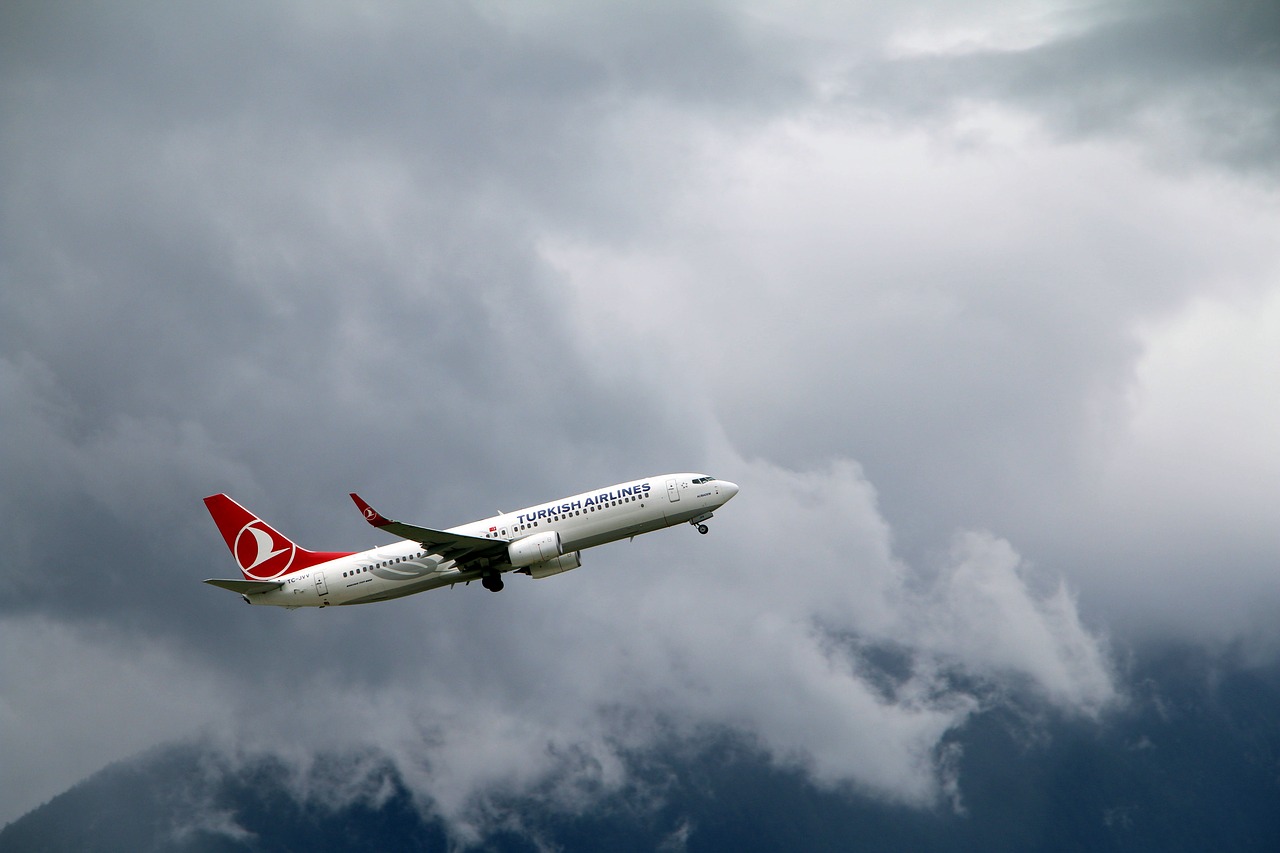 aircraft turkish airlines boeing free photo