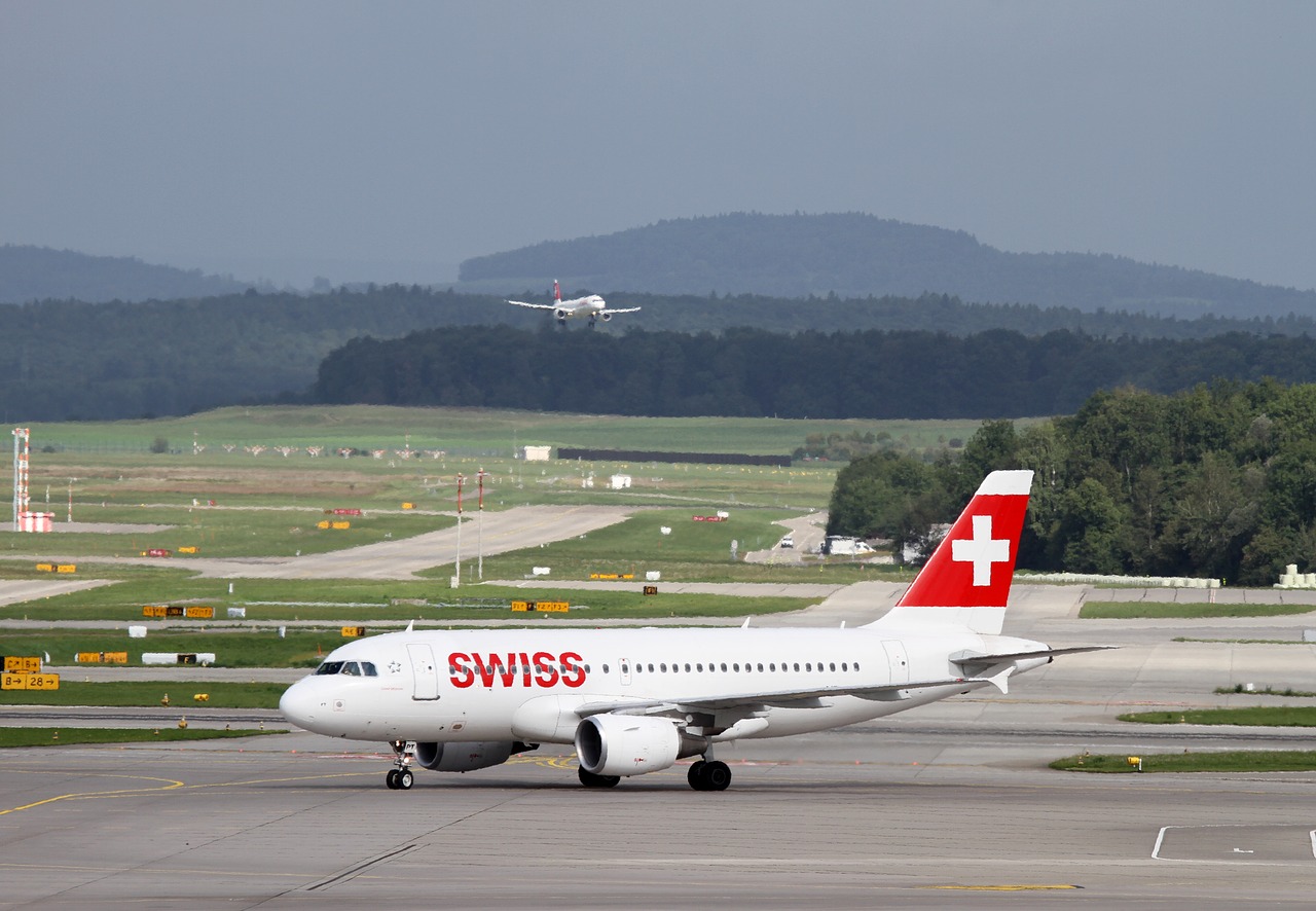 aircraft swiss swiss airlines free photo