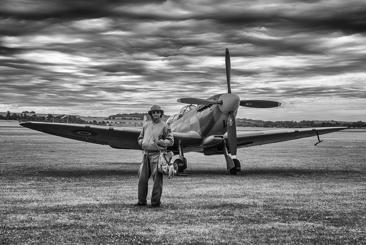 aircraft spitfire fighter free photo