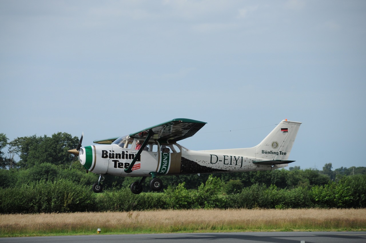 aircraft airport propeller plane free photo