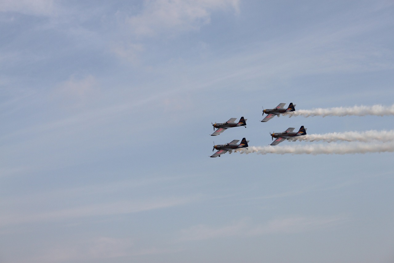 aircraft redbull stunts free photo