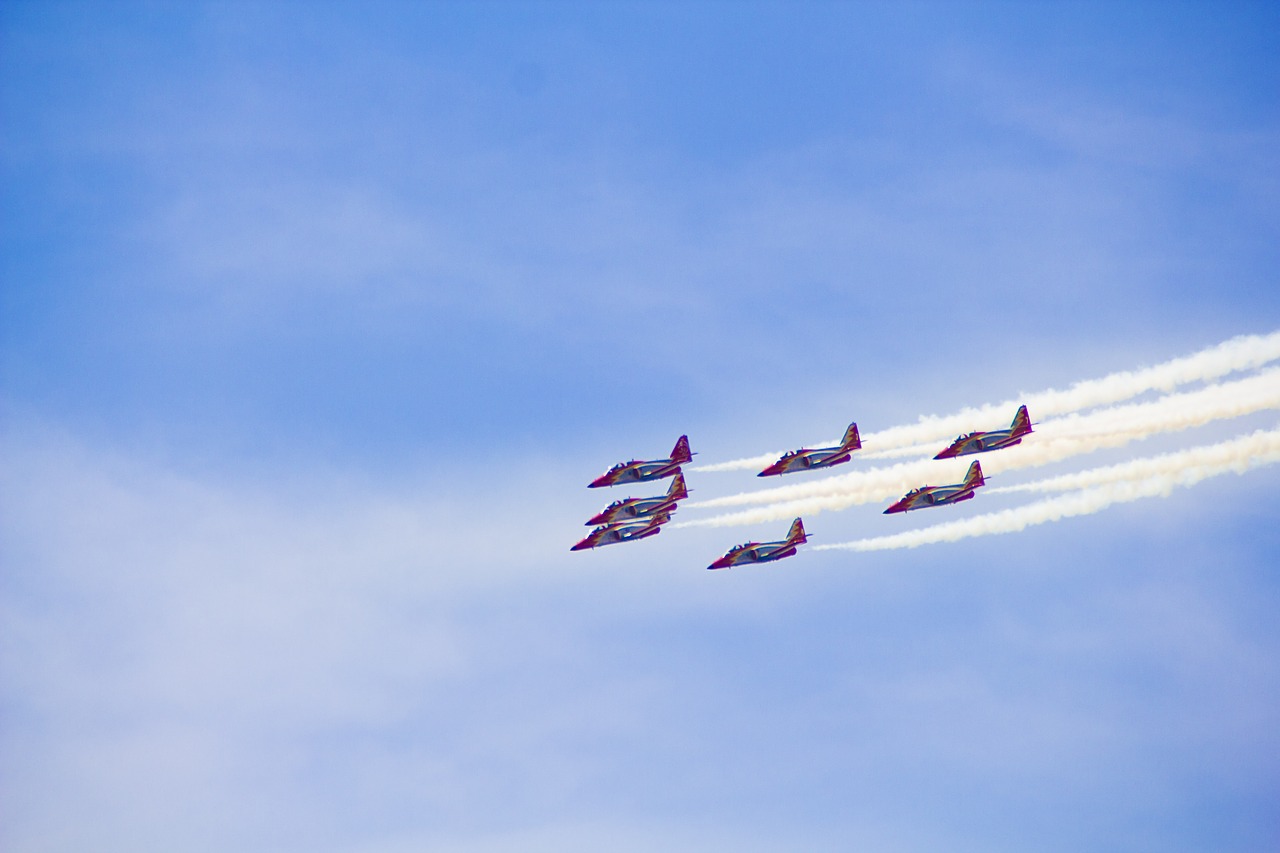 aircraft  aviation  clouds free photo