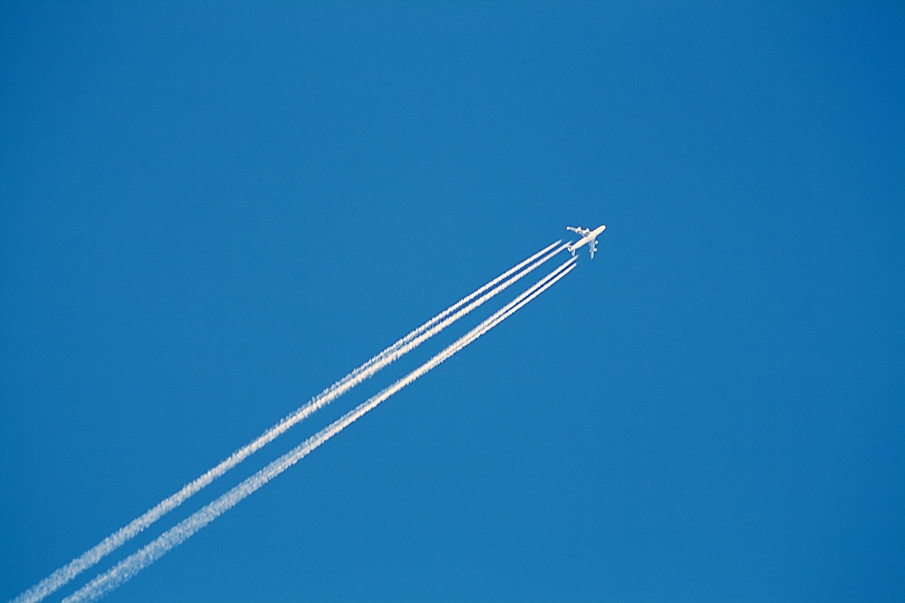 aircraft sky blue free photo