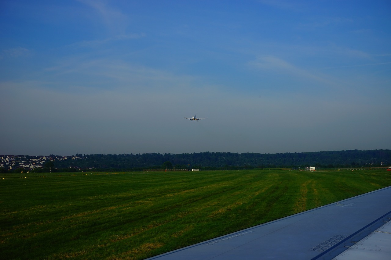 aircraft landing land free photo