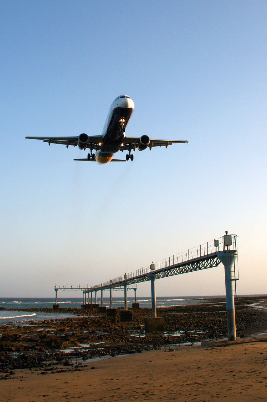 aircraft landing land free photo