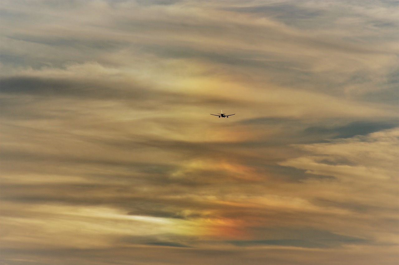 aircraft  sky  clouds free photo