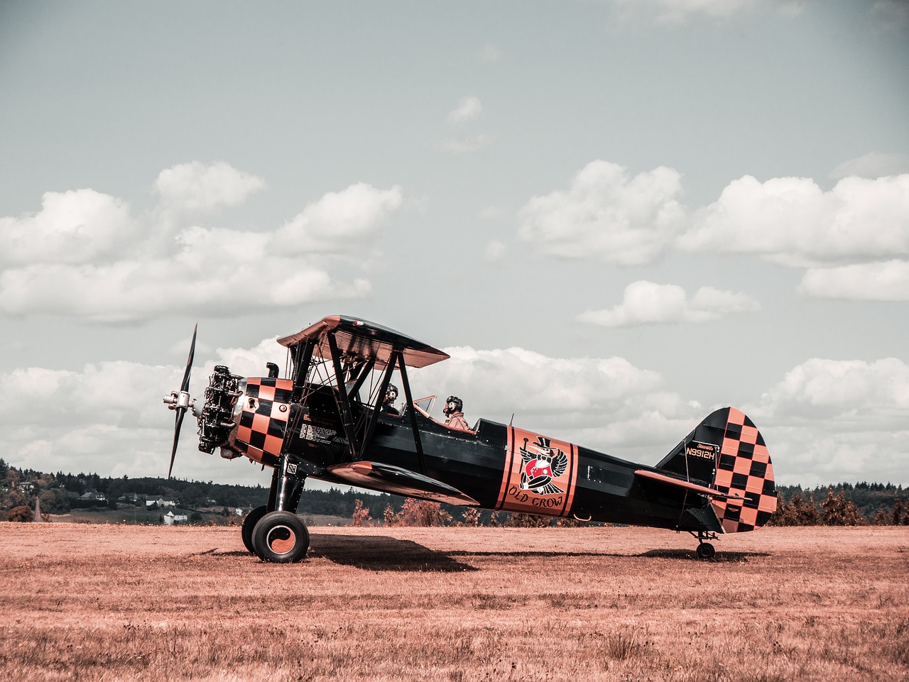 aircraft  old  double decker free photo