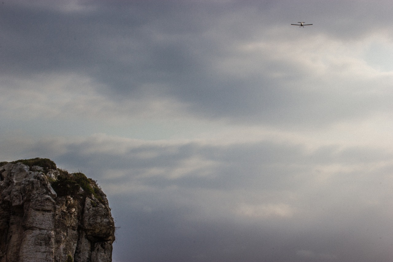 aircraft sky landscape free photo