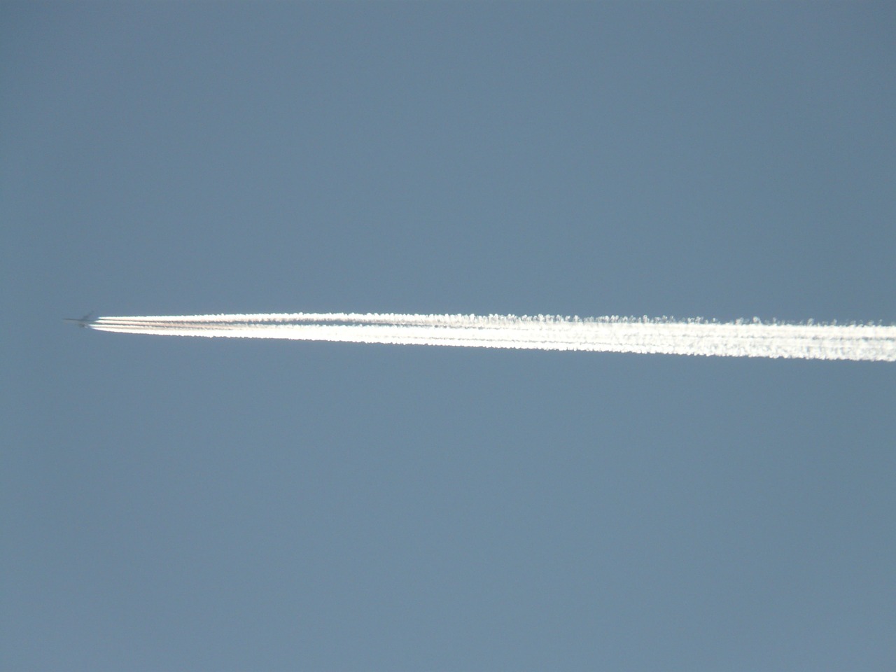 aircraft contrail fly free photo