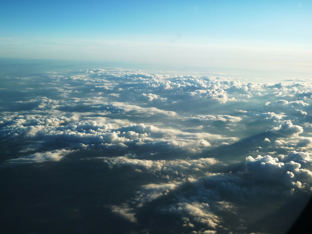 aircraft cloud clouds free photo